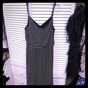 Ann Taylor Loft black and white summer dress